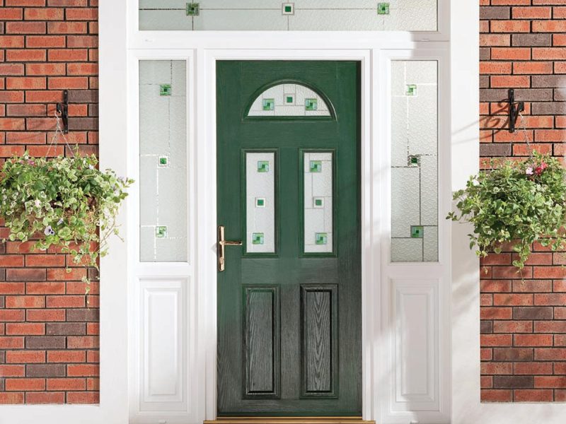 green composite doors