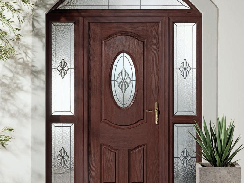brown composite doors