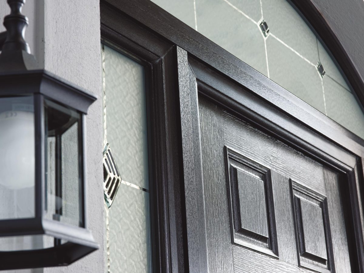 black composite doors