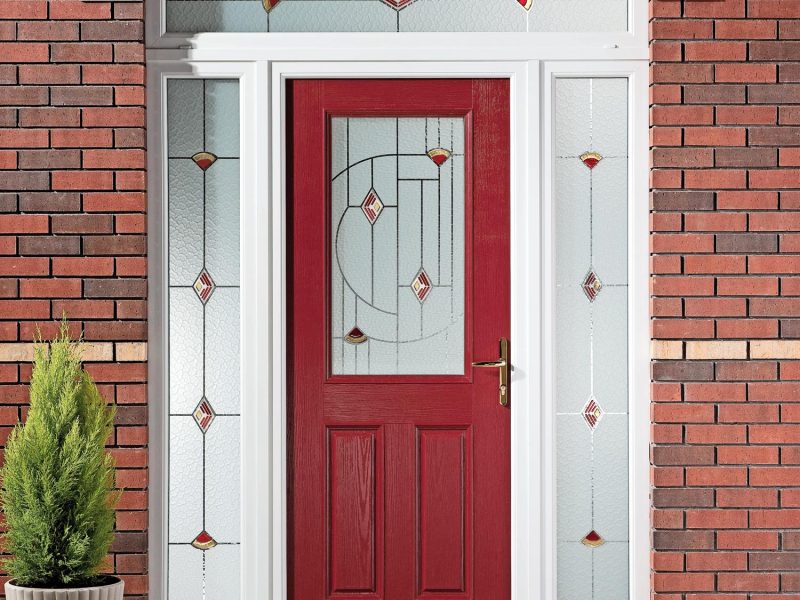 red composite doors